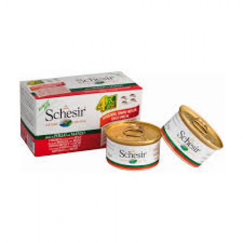 Schesir Multipack Dog Piletina i Govedina 4x85g